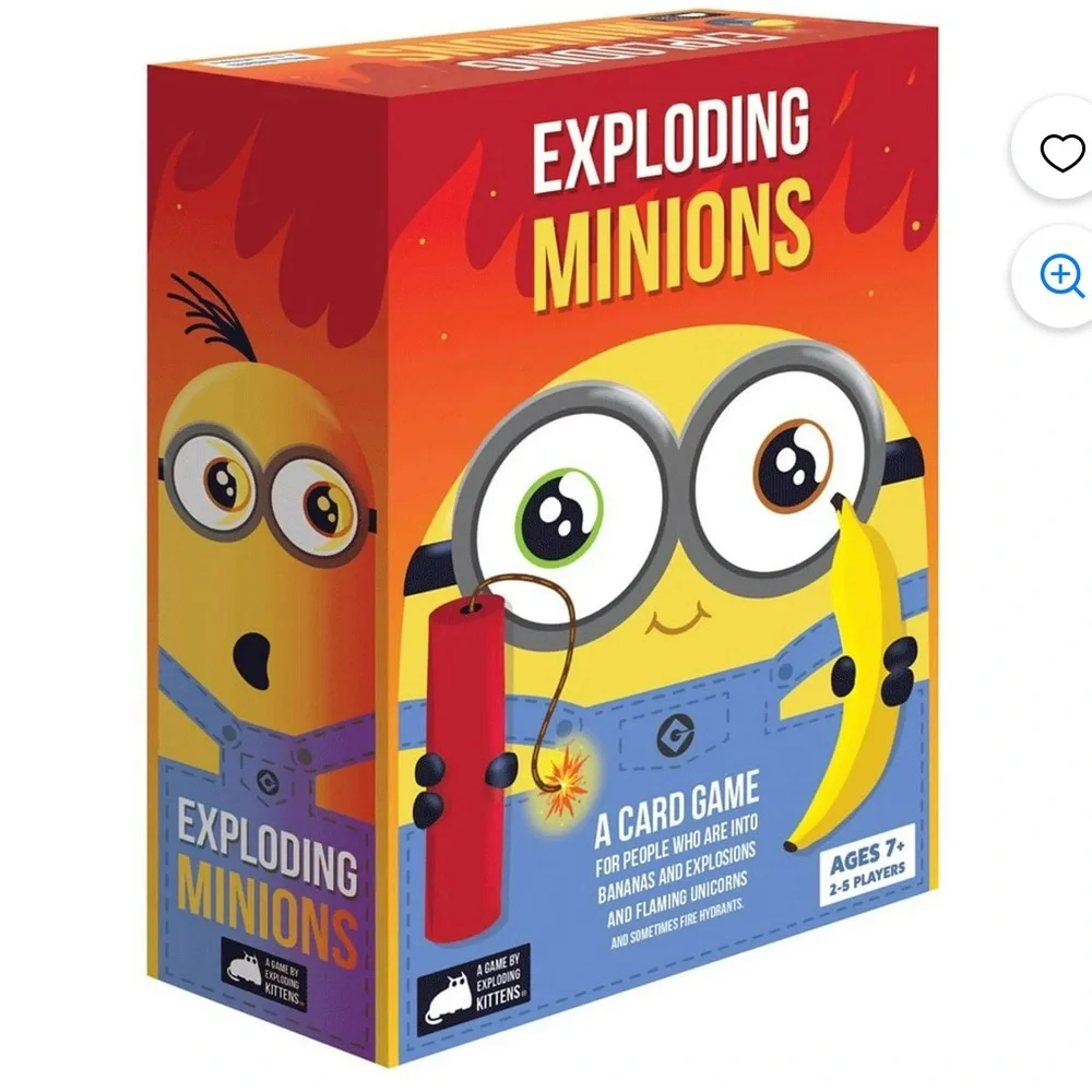 Exploding Minions Card Game by Exploding Kittens - Red and Yellow - Picture 1 of 3